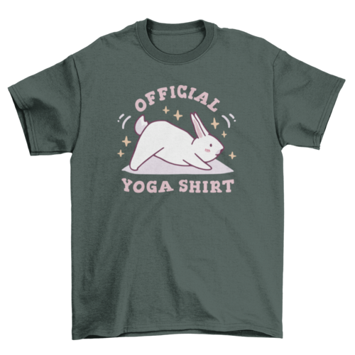 Yoga shirt bunny t-shirt