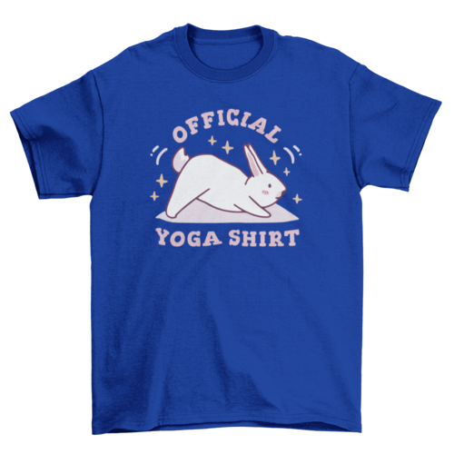 Yoga shirt bunny t-shirt