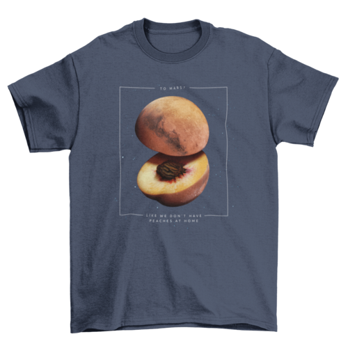 Peach Mars t-shirt design