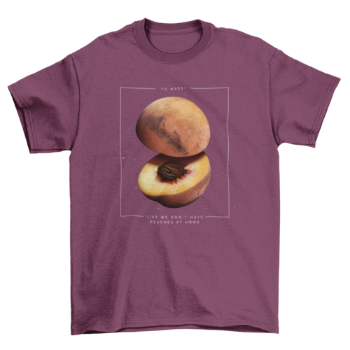 Peach Mars t-shirt design