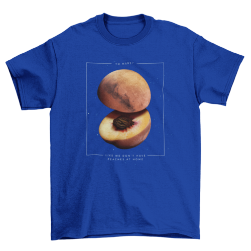 Peach Mars t-shirt design