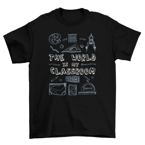 Classroom school supplies t-shirt