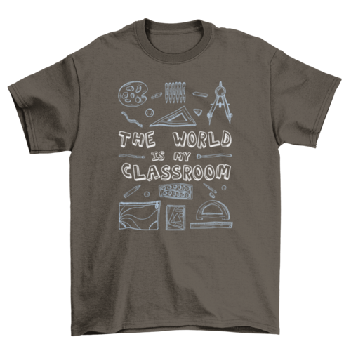 Classroom school supplies t-shirt
