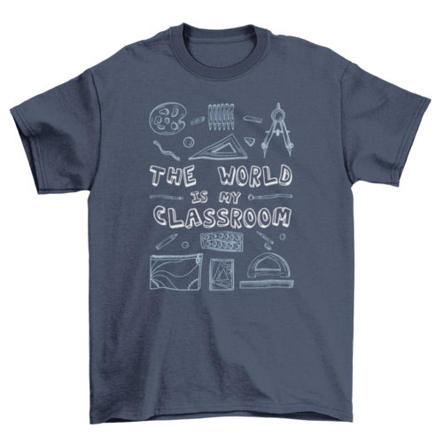 Classroom school supplies t-shirt