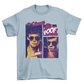 Comic man in sunglasses t-shirt