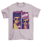 Comic man in sunglasses t-shirt