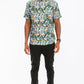Hawaiian Print Button Down Shirt
