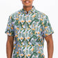Hawaiian Print Button Down Shirt