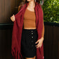Cloud Soft Tassel-Trimmed Scarf