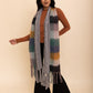 Knit Blend Tassel Trim Scarf