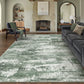 Washable Rugs 5'X7' Area Rugs for Living Room Bedroom Kitchen Rugs Non Slip Abstract Green Modern Dorm Office Farmhouse Dining Room Contemporary Throw Rugs