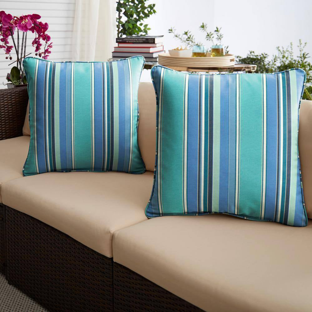 Sunbrella Dolce Oasis Outdoor Corded Throw Pillows (2-Pack)