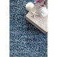 Contemporary Brooke Blue 8 Ft. X 11 Ft. Shag Area Rug
