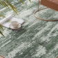 Washable Rugs 5'X7' Area Rugs for Living Room Bedroom Kitchen Rugs Non Slip Abstract Green Modern Dorm Office Farmhouse Dining Room Contemporary Throw Rugs