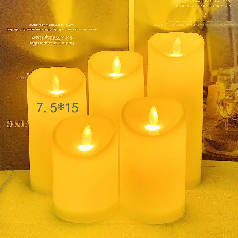 LED Electronic Candle Light Swing Paraffin Hotel