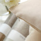 Soft Solid Square Velvet Decorative Throw Pillow Cover for Couch and Sofa, 18" X 18", Beige, 2 Pack