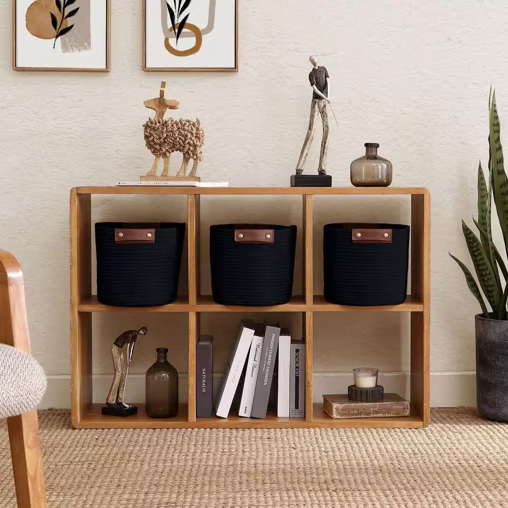 3-Pack Cotton Rope Storage Baskets