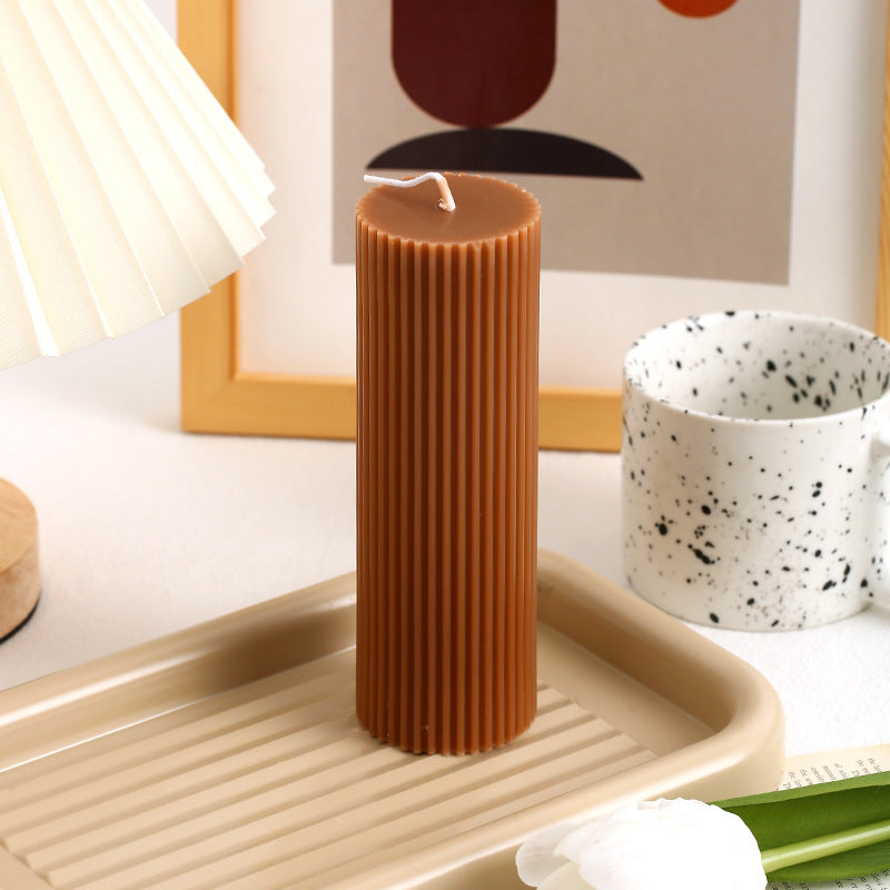 European Roman Column Candle Indoor Decoration