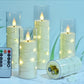 Electric Candle Lamp Christmas Party Lighting Chain Western Restaurant Decoration With Cup Candle Wedding Ceremony Layout