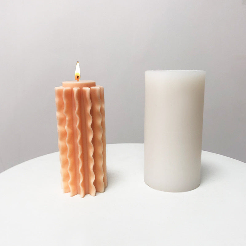 Diy Fragrant Stone Epoxy Decoration Geometry Candle Mould