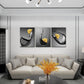 Kitchen Wall Decor Wine Glass Wall Art Easy to Hang High Definition Canvas Yellow Wine Art Pictures with Inner Wood Frame for Living Room Office Dining Room 12X16Inch X3Pcs…