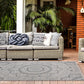 Medallion Easy Cleaning for Patio/ Deck Rugs,Balcony Rugs Indoor/Outdoor Area Rug 5' X 7' Cream