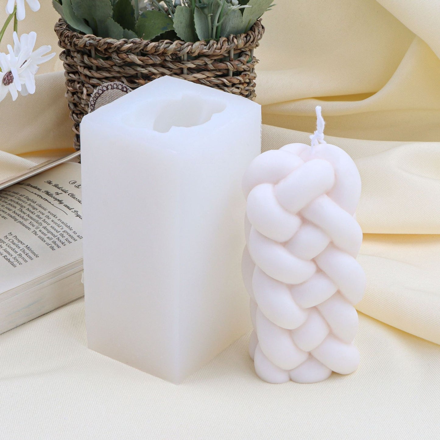 Creative Weaving Twine Scented Candle Silicone Mold
