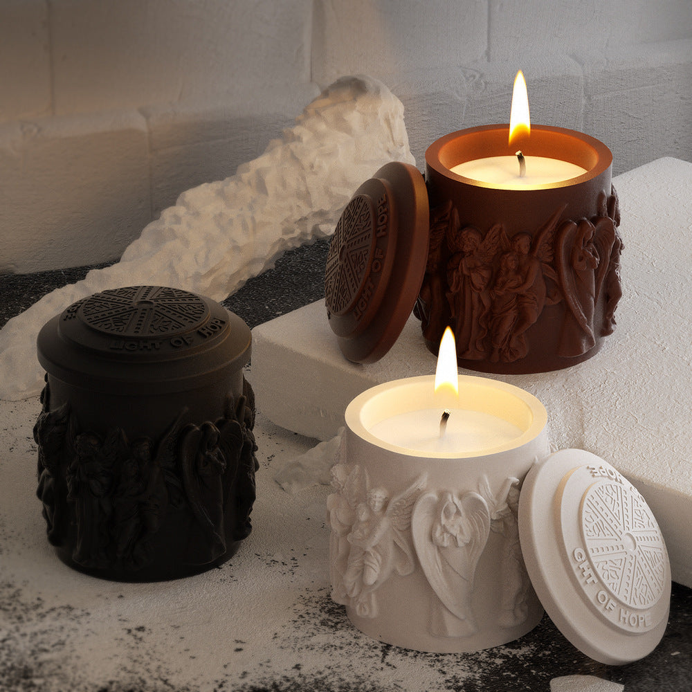 Embossed Portrait Candle Cup Silicone Mold
