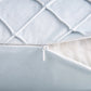 18" X 18" Modern Light Blue Plaid Velvet, Polyester Throw Pillow , ( 2 Count)