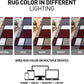Modern Geometric Boxes Red Area Rug, Carpet with Jute Backing for Hallway, Entryway, or Laundry Room, 2' X 7'2"