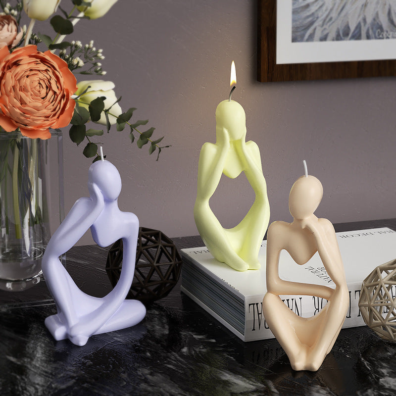 Crystal Drip Silicone Candle Mold For Portrait