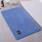 Microfiber Bathroom Rug Mat, Non Slip Absorbent Cozy Soft Mat Bathroom Rug Carpet for Shower Room Toilet Bathroom Mat (15.7X23.6 Inch, Blue)