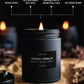 Premium Smoke & Vanilla Candle | Black Scented Candles for Men | Long Lasting with 45 Hour Burn Time, 7.6Oz | Soy Candle | Aromatherapy at Home | Gifts for Men