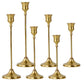 European Style Dining Table Golden Candle Holder