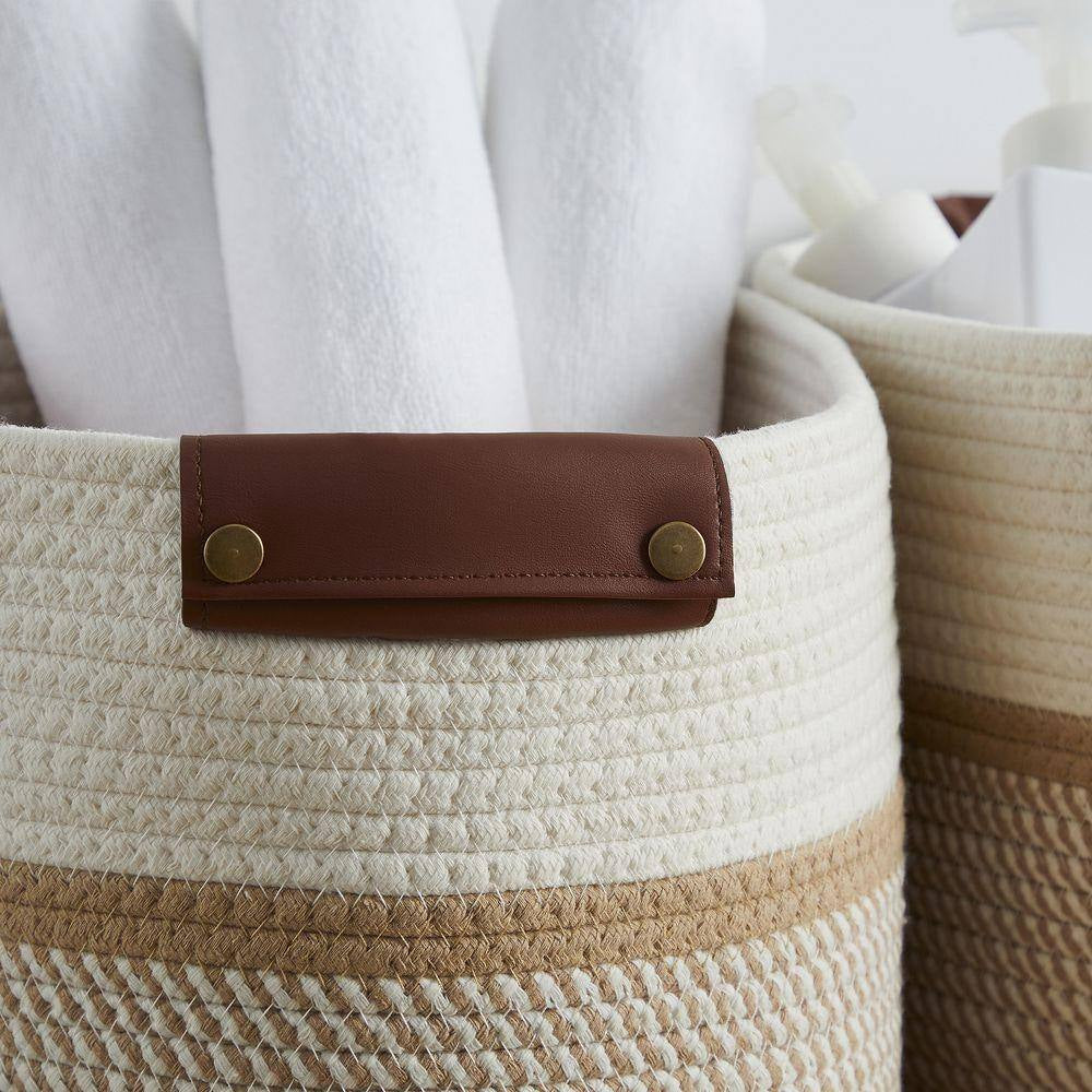 3-Pack Cotton Rope Storage Baskets