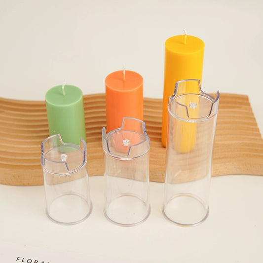 DIY Cylindrical Aromatherapy Candle Mold Acrylic PC Plastic