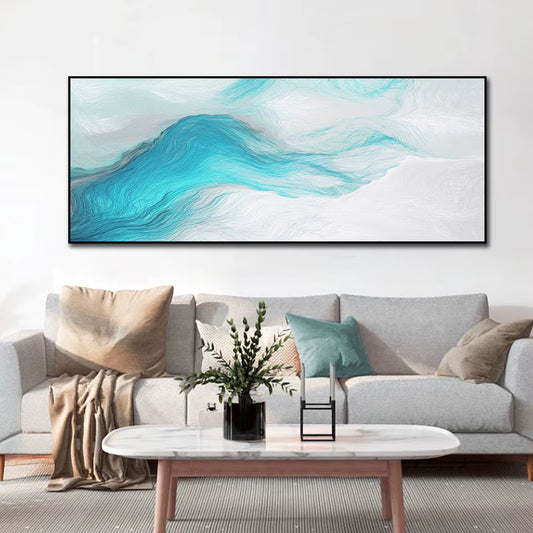 Abstract Landscape Oil Painting Posters and Prints Wall Art Canvas Painting Trees and Lakes Pictures for Living Room No Frame