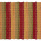 Cotton Diamond Weave 24X36 Inch Red Combo Area Rug, Indoor/Outdoor, Machine Washable, Hand Woven, Living Room & Kitchen Entryway
