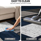 Modern Geometric Boxes Navy Area Rug, Fade-Resistant Carpet for Large Living Room, Bedroom, or Open Space, 10' X 14'