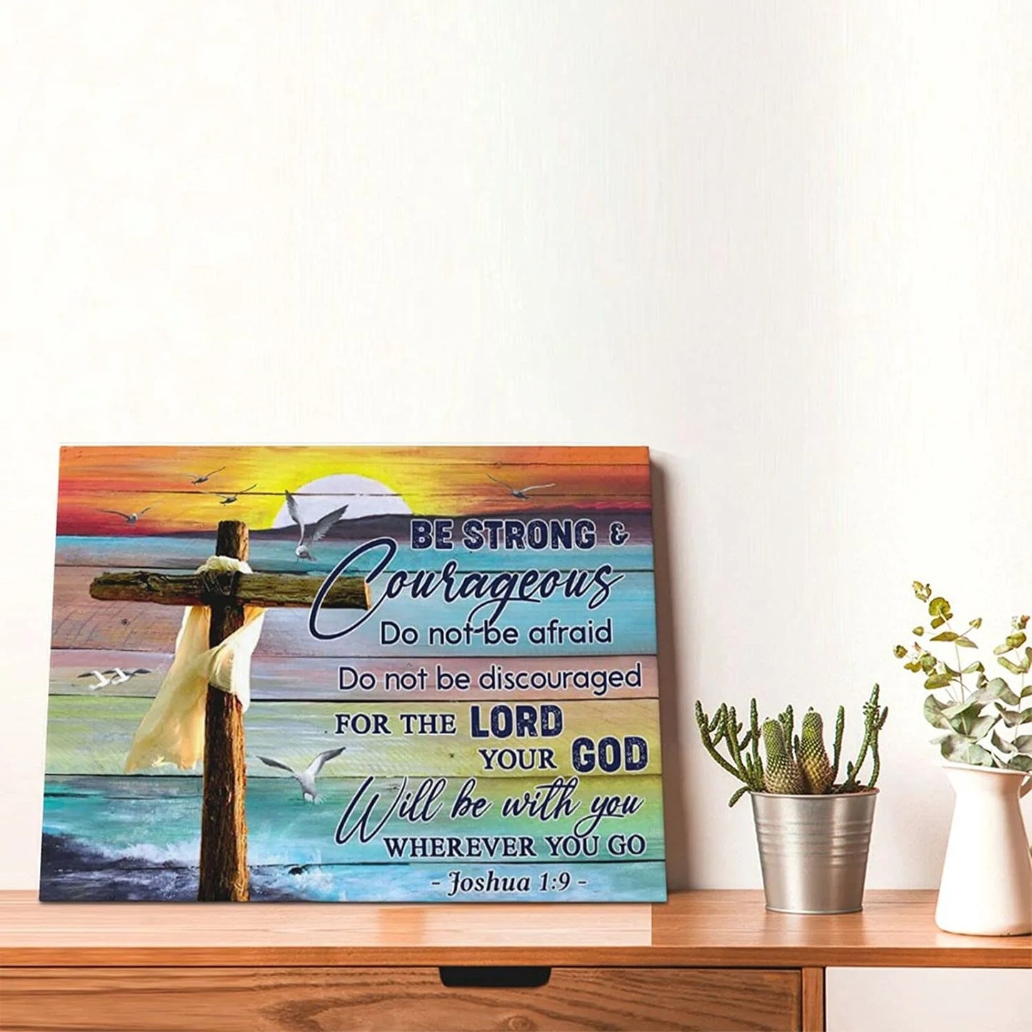 Christian Canvas Wall Art Bible Verse Wall Art Christian Wall Art Religious Wall Art Scripture Wall Art Bible Verses Wall Decor Inspirational Wall Art for Office Christian Posters 12X16Inch