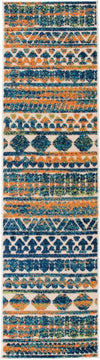 Modern Stripes Geometric Indoor/Outdoor Runner Rug 2' X 7' Multi