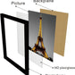 Framed Paris Wall Art Set of 3-12 X 16 Inch Black White Eiffel Tower Pictures for Bedroom & Living Room Decor | Modern Trendy Parisian Themed Wall Decor