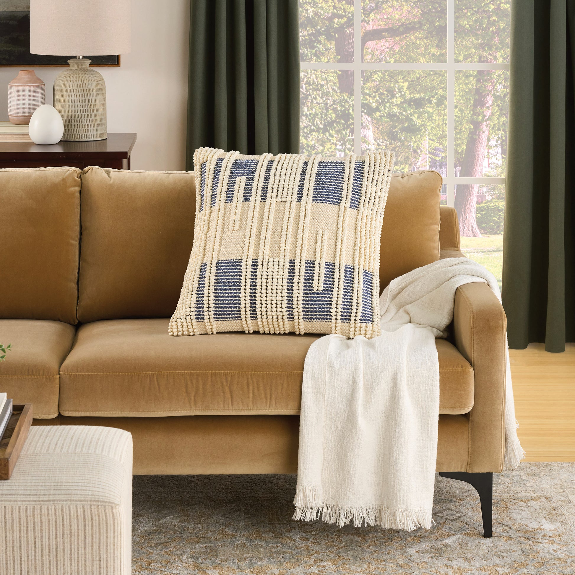 Mina Victory Loop Decor Pillow 2-Pack, 22" X 22"