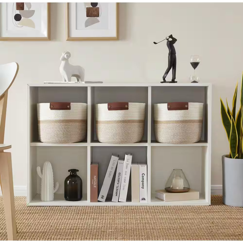 3-Pack Cotton Rope Storage Baskets