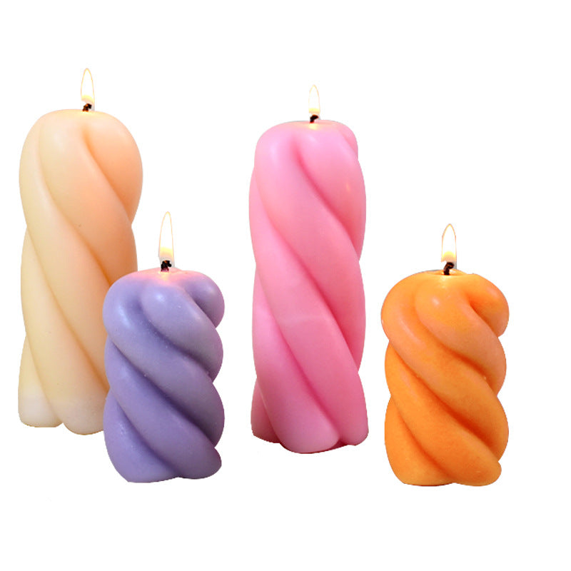Vortex Pillar Candle Mould Home Furnishings Ornaments