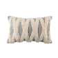 Boho Woven Cross Tufted Series Decorative Throw Pillow, 12" X 20", Gray/Beige, 1 Pack