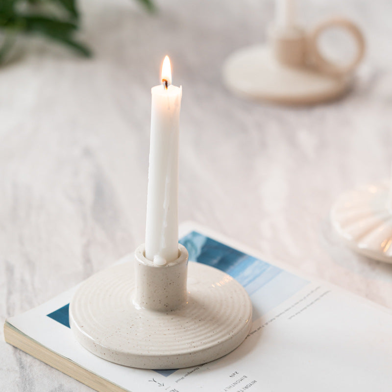 Modern Creative Ceramic Candle Holder Home