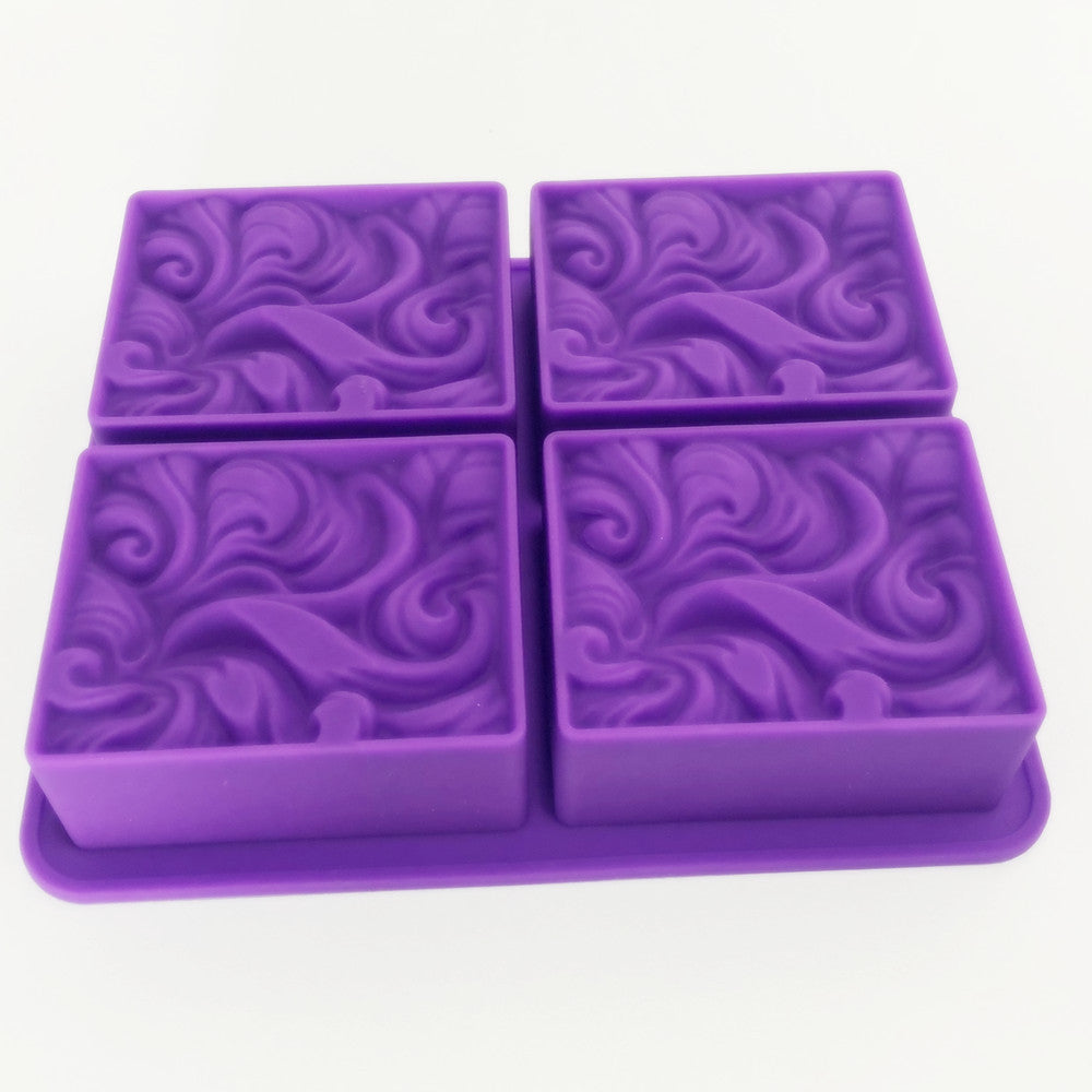 Hexagonal Candle Holder Mould Marble Pattern