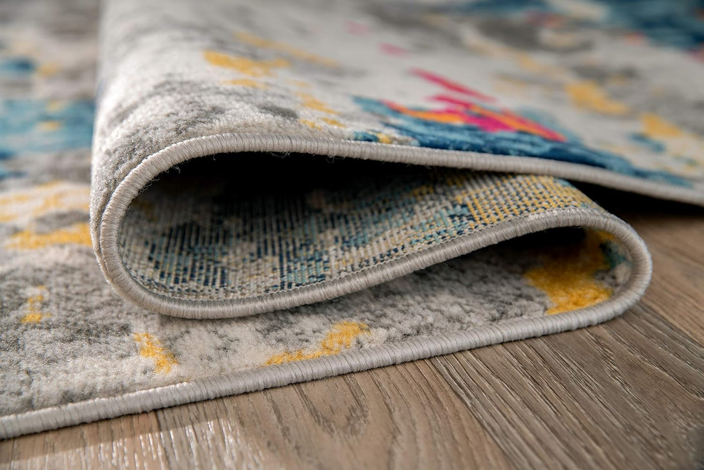 Sky Collection Transitional Abstract Area Rug 5' X 7' Multi