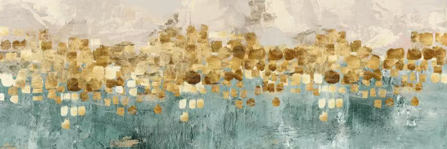 Abstract Landscape Oil Painting Posters and Prints Wall Art Canvas Painting Trees and Lakes Pictures for Living Room No Frame
